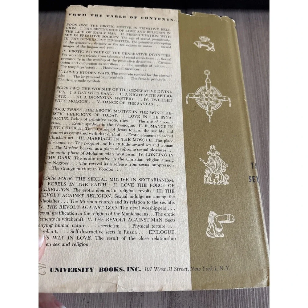 The Sacred Fire, Storm Of Sex In‎ Religion ,1958,B.Z. Goldberg,Illust,DJ